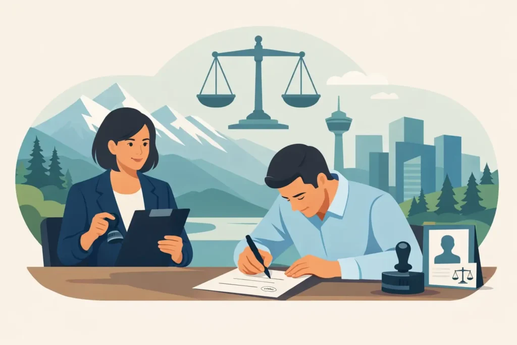 Can Commissioners Witness Signatures in Alberta?